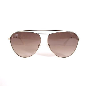 Guess Womens Gold Aviator Sunglasses Gold and White / Brown Gradient - NWT